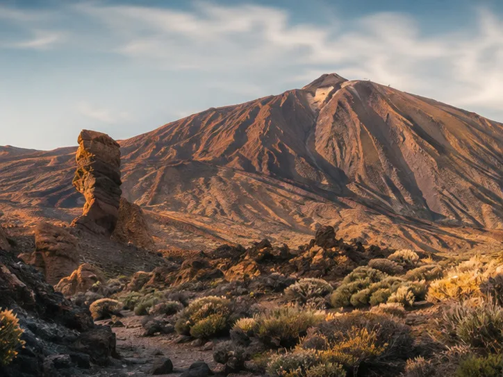 Paisaje volcánico de las cumbres de Tenerife